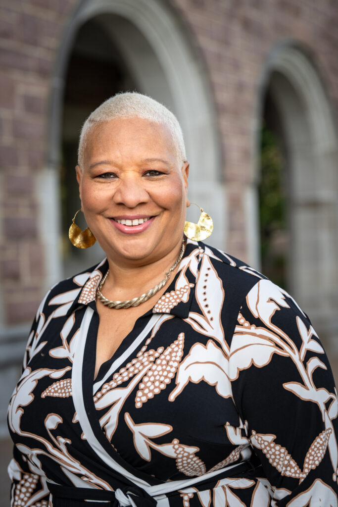 Headshot of Dr. Phyllis Jackson outside of Danforth University Center