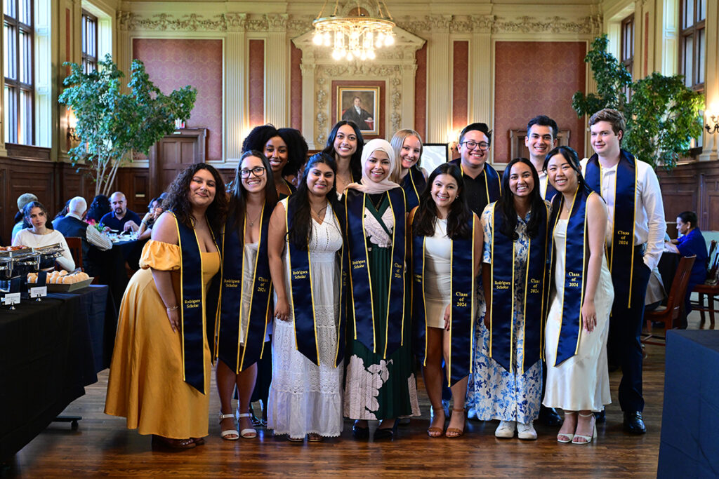 Group of Rodriguez Scholars smiling for camera